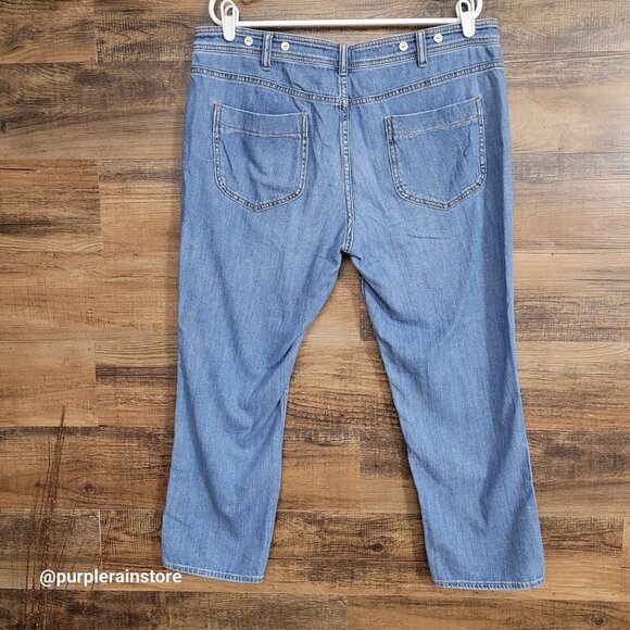 Pilcro Anthropologie Jeans 36 P Slim Boyfriend High Rise Medium Light Wash - Picture 2 of 12